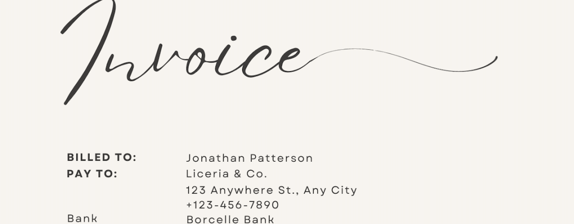 emitir factura en inglés