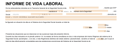 vida laboral online