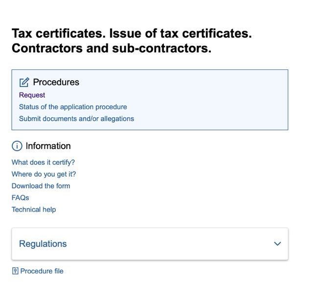subcontractor certificate