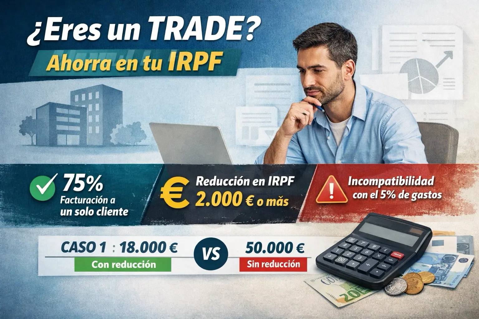 TRADE reducción IRPF